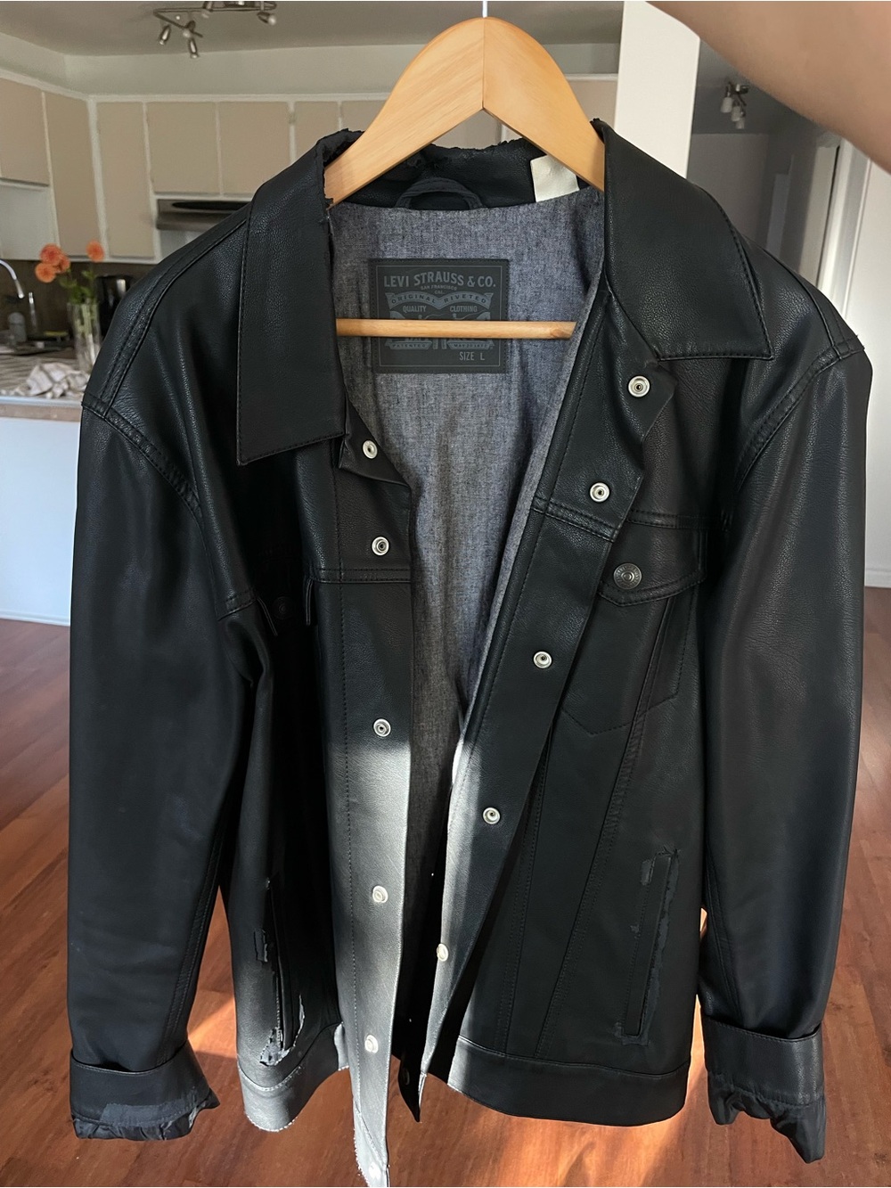 Levi's Black Leather Jacket